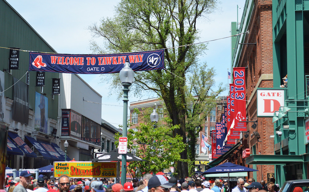 Outside Fenway Park