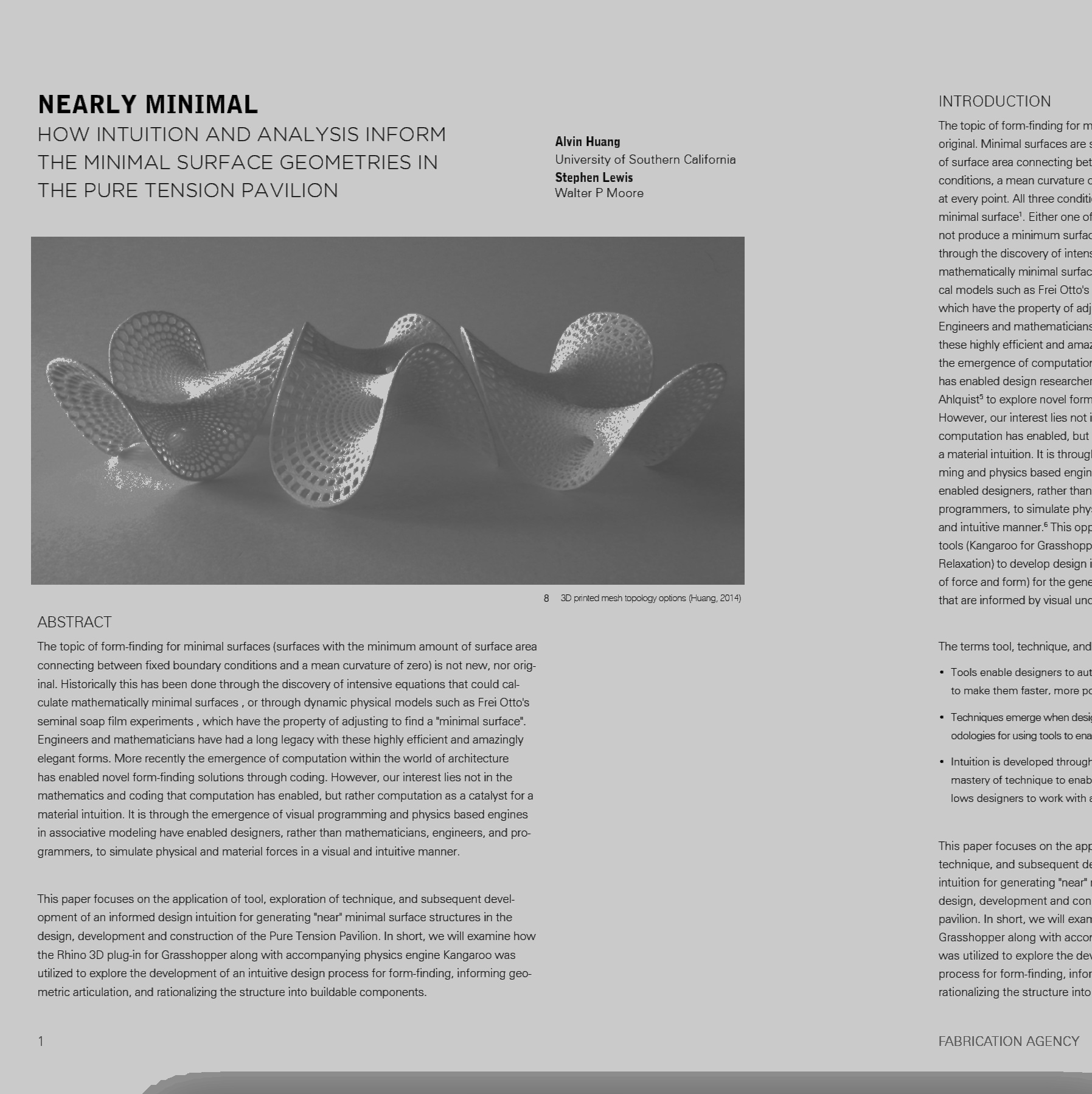 article layout