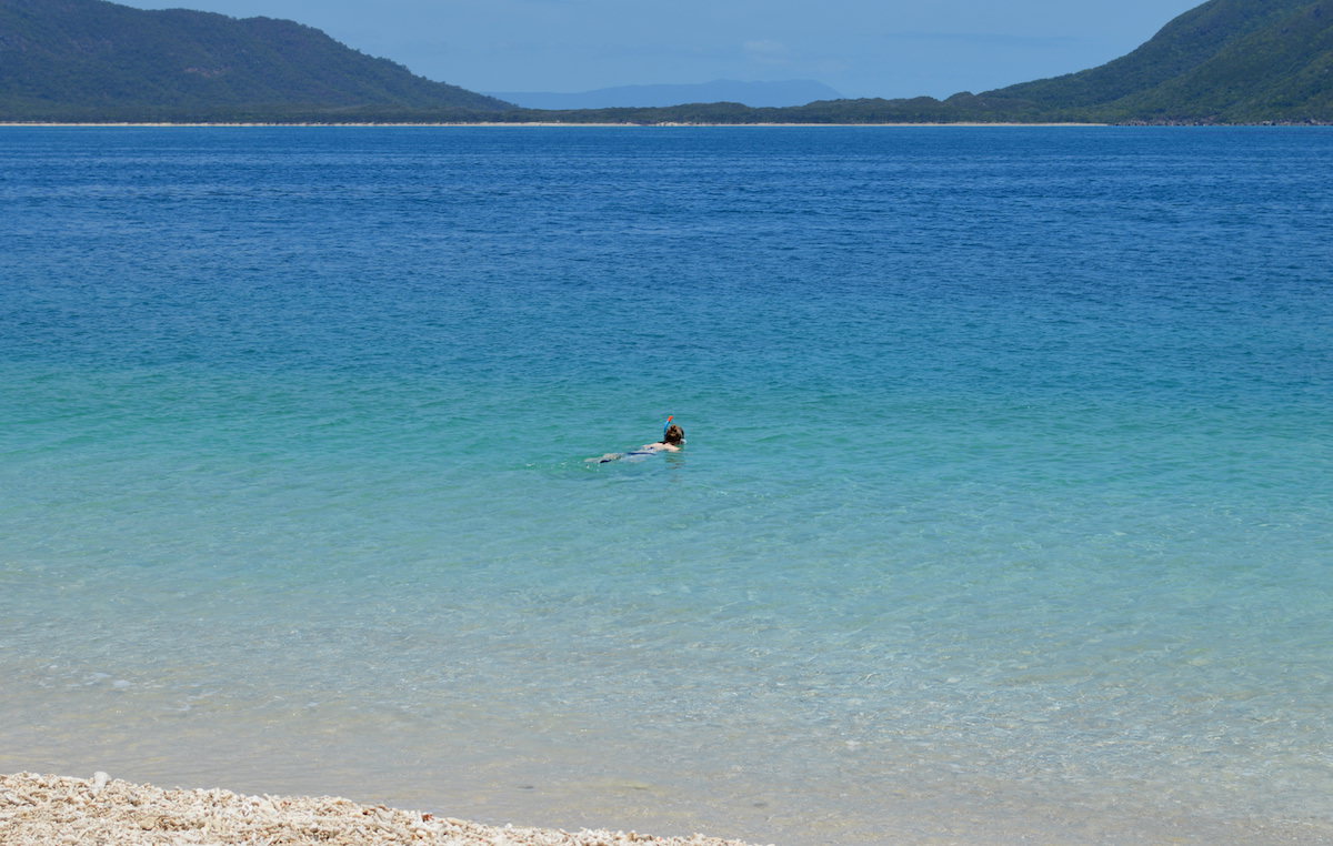 Kristie snorkeling