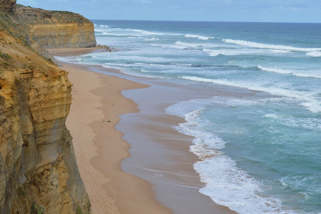 Beach from cliffs