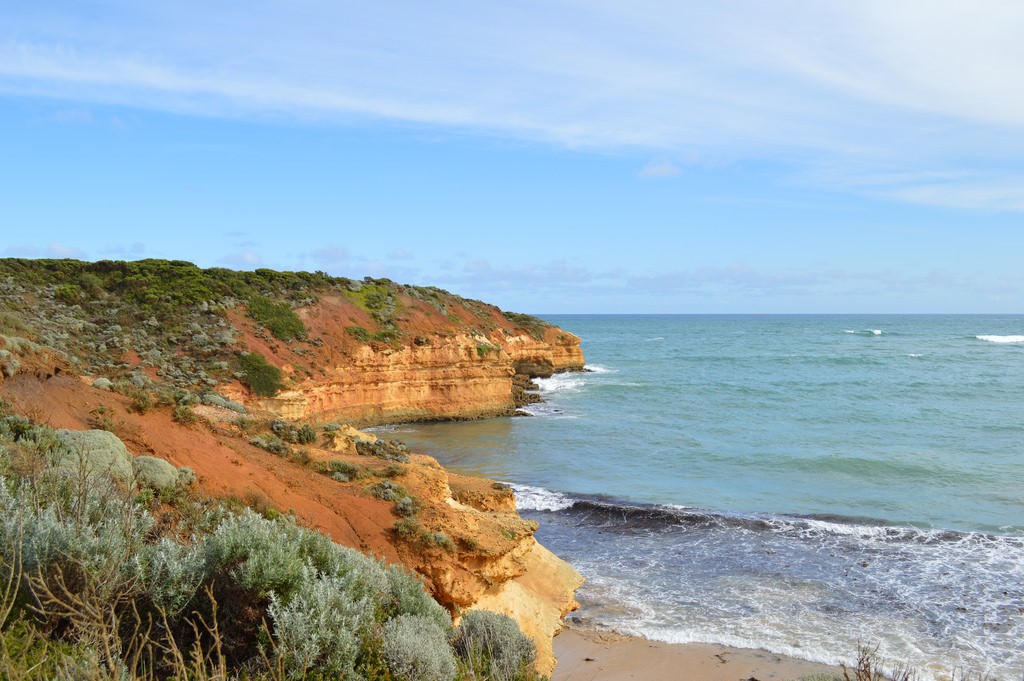 Beach from cliffs
