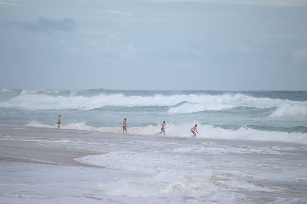 People about to swim